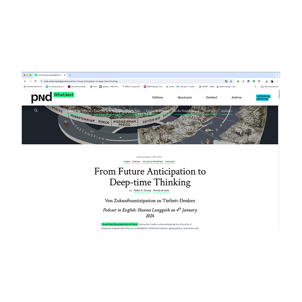 From Future Anticipation to Deep-time Thinking
